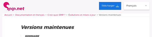 VersionsmaintenuesSPIP