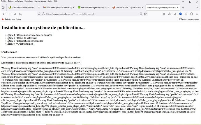 ecran fin installation