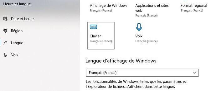 Langue-Windows